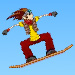 Brilliant snappy downhill snowboarding game with stunts and tricks to perform