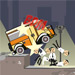 Hilarious little game where you have to crush all the little men with your van