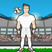 Fun keepy uppy game with special tricks and cartwheels for bonus points