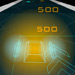 Fast-paced music-driven vector space racing game where you can play to your own music